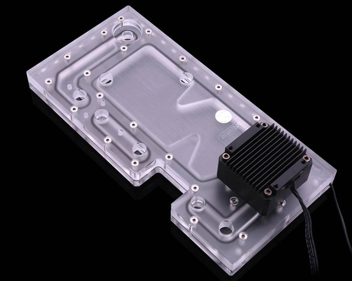 Bykski Distro Plate - ForGame - Frosted PMMA w/ 5v Addressable RGB (RBW) (RGV-FG-AM)