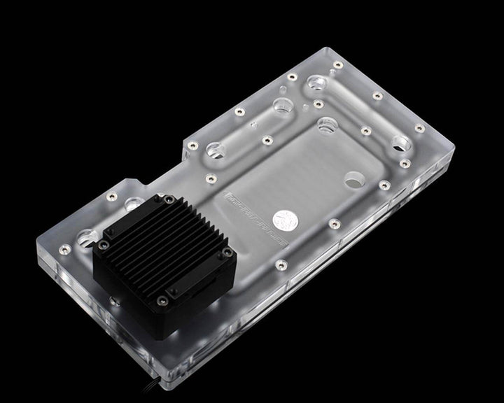 Bykski Distro Plate For PHANTEKS PH-ES515ETG - Frosted PMMA w/ 5v Addressable RGB (RBW) (RGV-PHA-PK515E)