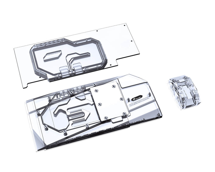 Bykski Full Coverage GPU Water Block w/ Integrated Active Backplate for MSI RTX 3090 GAMING X TRIO (N-MS3090TRIO-TC)
