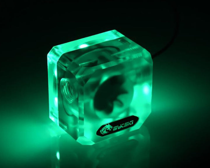 Bykski 3-Way Flow Indicator - Frosted w/ 5v Addressable RGB (RBW) (B-FMpa-V3-X)