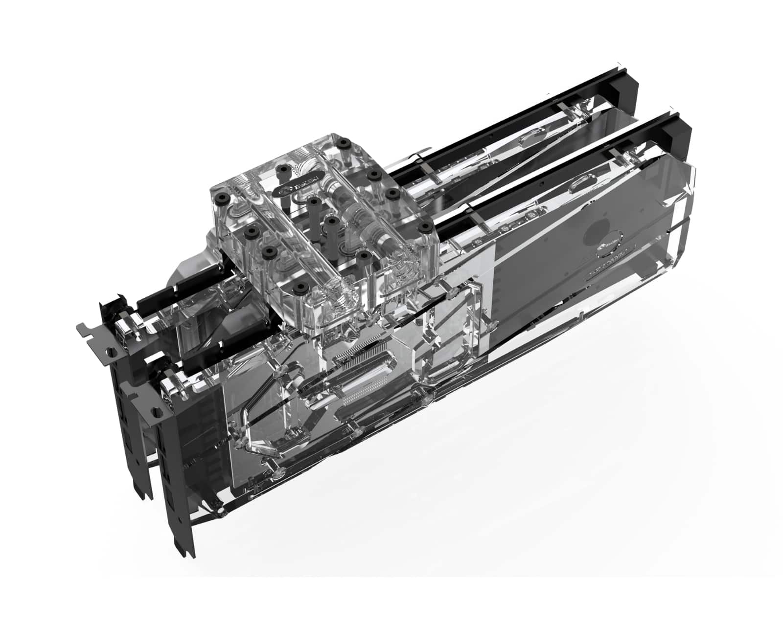 Bykski Dual GPU 40mm SLI/CF Connection Bridge Block for TC Blocks - (B ...