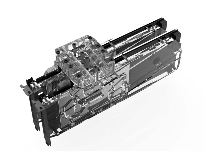 Bykski Dual GPU 40mm SLI/CF Connection Bridge Block for TC Blocks - (B-L2-2WAY-TC)