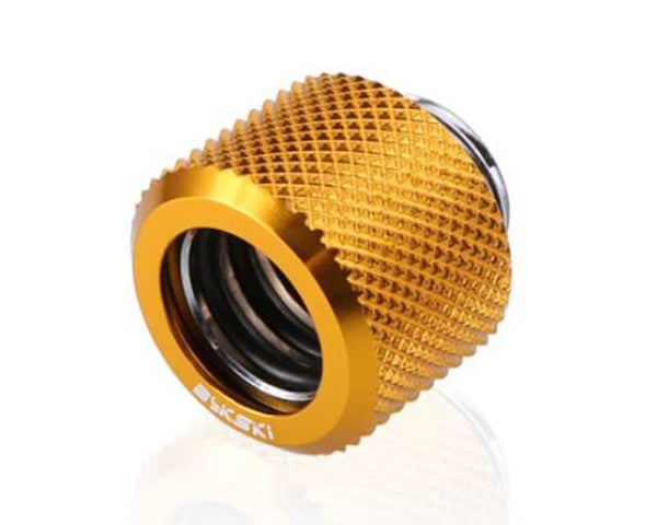 Bykski Rigid 12mm OD Fitting - Gold (B-HTJ-L12)