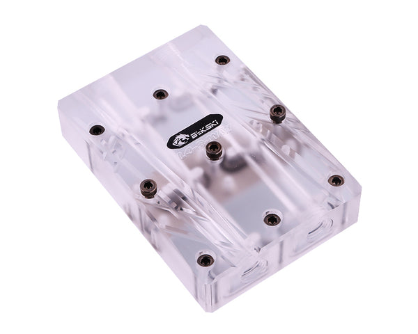 Bykski Triple GPU 40mm SLI/CF Connection Bridge Block V2 w/RBW - Frosted (L4-3WAY)