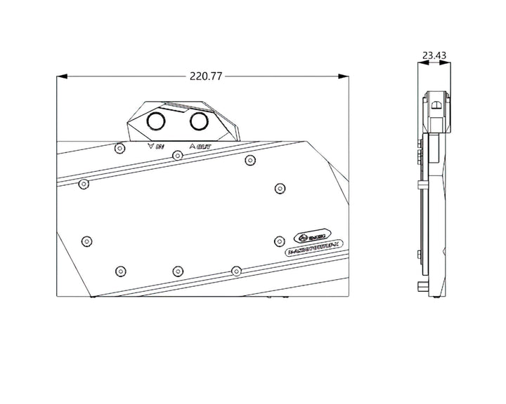 Bykski Full Coverage GPU Water Block and Backplate for ASUS TUF RTX 3070Ti 8G Gaming (N-AS3070TITUF-X)