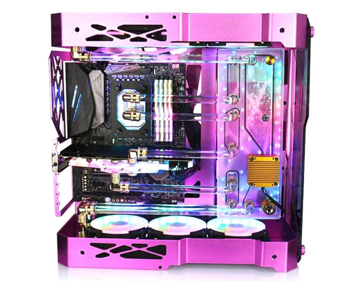 Bykski Distro Plate - Tiny Whale G1 - PMMA w/ 5v Addressable RGB (RBW) (RGV-TL-G1)