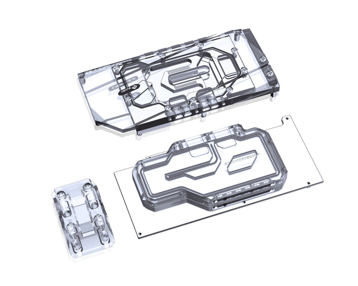Bykski Full Coverage GPU Water Block w/ Integrated Active Backplate for Colorful iGame Battle-Axe RTX 3090 (N-IG3090ZF-TC)