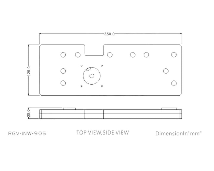 Bykski Distro Plate For InWin 905 - FROSTED PMMA w/ 5v Addressable RGB (RBW)- Pump Included (RGV-INW-905-P-F-K)