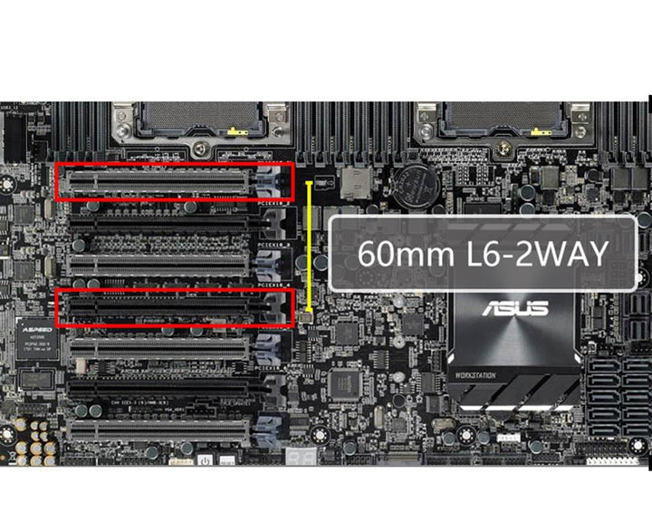 USED:Bykski Dual GPU 60mm SLI/CF Connection Bridge Module Version 3 - Frosted (L6-2WAY)