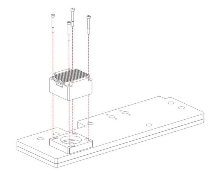Bykski Distro Plate for InWin Alice  - PMMA w/ 5v Addressable RGB (RBW) (RGV-INW-Alice-P)