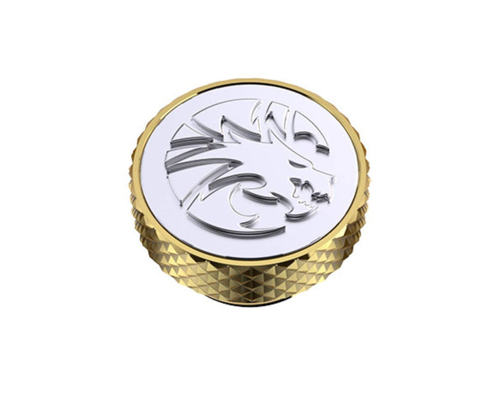 Bykski G 1/4in. Knurled Dragon Logo Stop Plug (B-PD5-DG) - Gold
