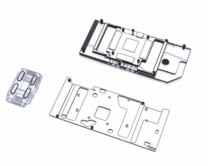 Bykski Full Coverage GPU Water Block w/ Integrated Active Backplate for Zotac RTX 3090 GAMING OC (N-ST3090XG-TC-V2)