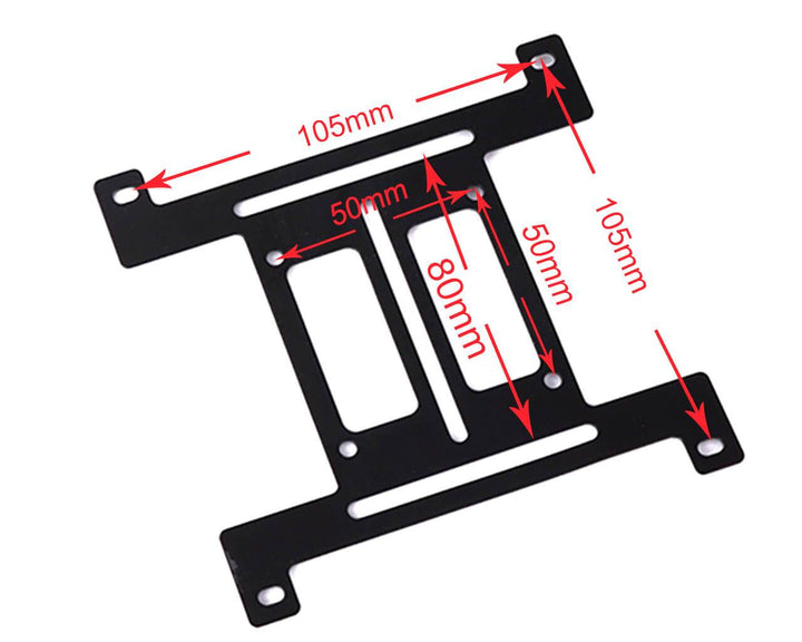 Bykski 120mm Flat Multi Function Water Cooling Bracket - Black (B-BFT-105)