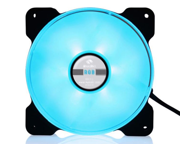 Bykski 120mm x 25mm 12V RGB LED High Pressure Fan - 1500 RPM / 64.8 CFM (CF-RGB-X-V2)