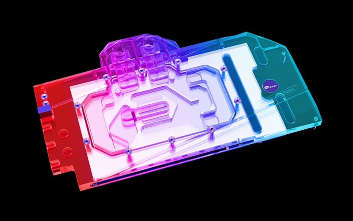 Bykski full-coverage RGB GPU water block for the ASUS TUF RTX 4090